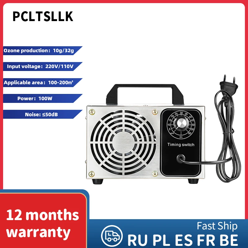PCLTSLLK 32G 10G Ozone Generator 220V 110V Portable Household Cleaner Remove Formaldehyde Machine Fresh Air | Бытовая техника