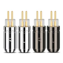 

Audio Jack 0.78mm 2 Pins Headphones Plug Connector Gold Plating For UM3X W4R UE18 Earphone Adapter DIY Headset Wire Connectors