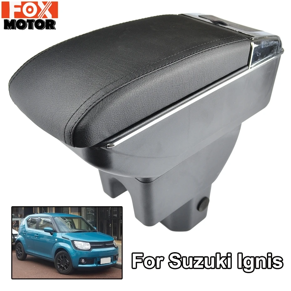Armsteun Voor Suzuki Ignis 2016 2018 Arm Rest Dual Layer Opbergdoos