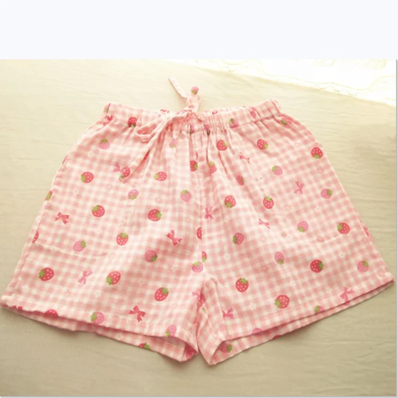 Summer Women's Cotton Pajama Pants Large Size Double Layer Gauze Home Pants Loose and Comfortable Casual 2022