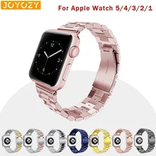 Joyozy Модный женский красивый практичный ремешок для Apple Watch 38 мм 40 мм 42 мм 44 мм ремешок из нержавеющей стали для iWatch 5/4/3/2/1