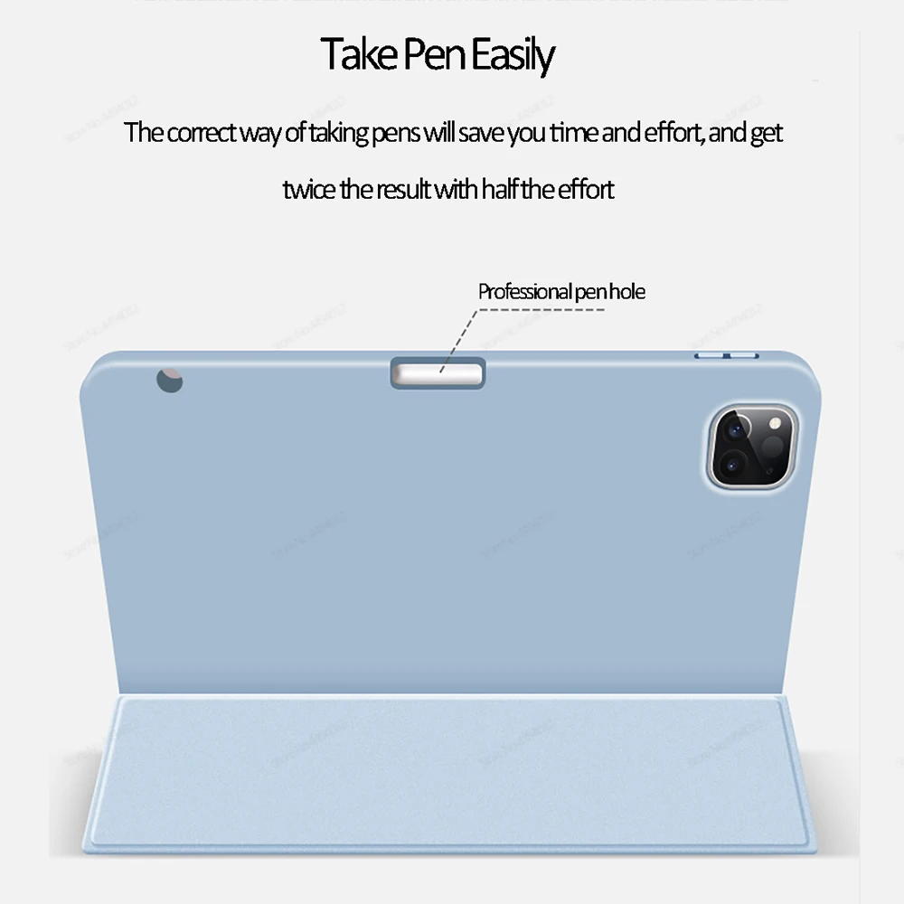 iPad Air 4 Case Air 5 iPad Pro 11 Case Pro 12.9 5th Generation Funda Wireless Charge Pencil Holder ipad case tablet case