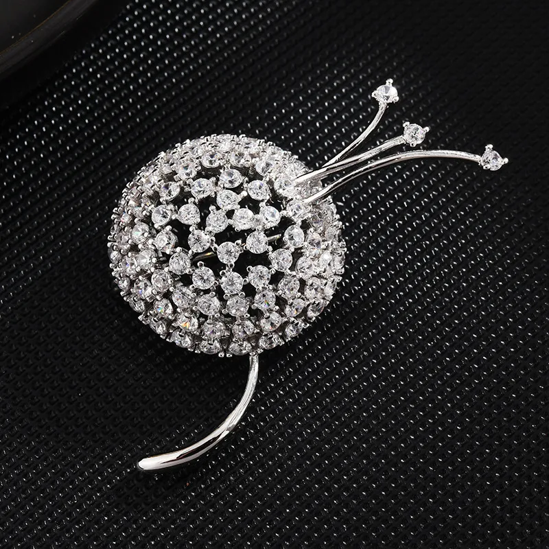 

Hu Ge Celebrity Style Dandelion Brooch MEN'S Suit Corsage WOMEN'S Coat Cardigan Brooch Overcoat Versatile Manufacturers Wholesal
