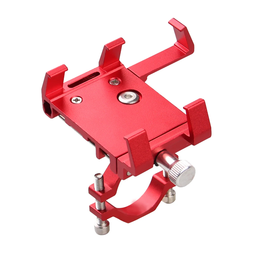 Scooter Phone Bracket Rack Mobile Phone GPS Case Accessories Cell Phone Holder Handlebar Mount Adjustable for Motorcycle Bicycle