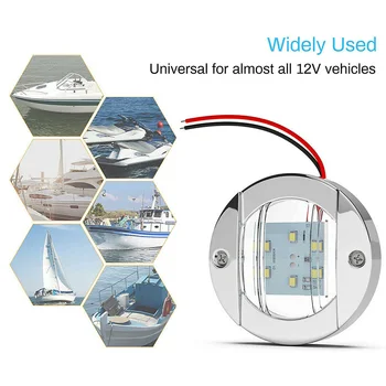 

2X Marine Boat LED Stern Lights Marine Boat 6 LED Courtesy Lights Stern Transom