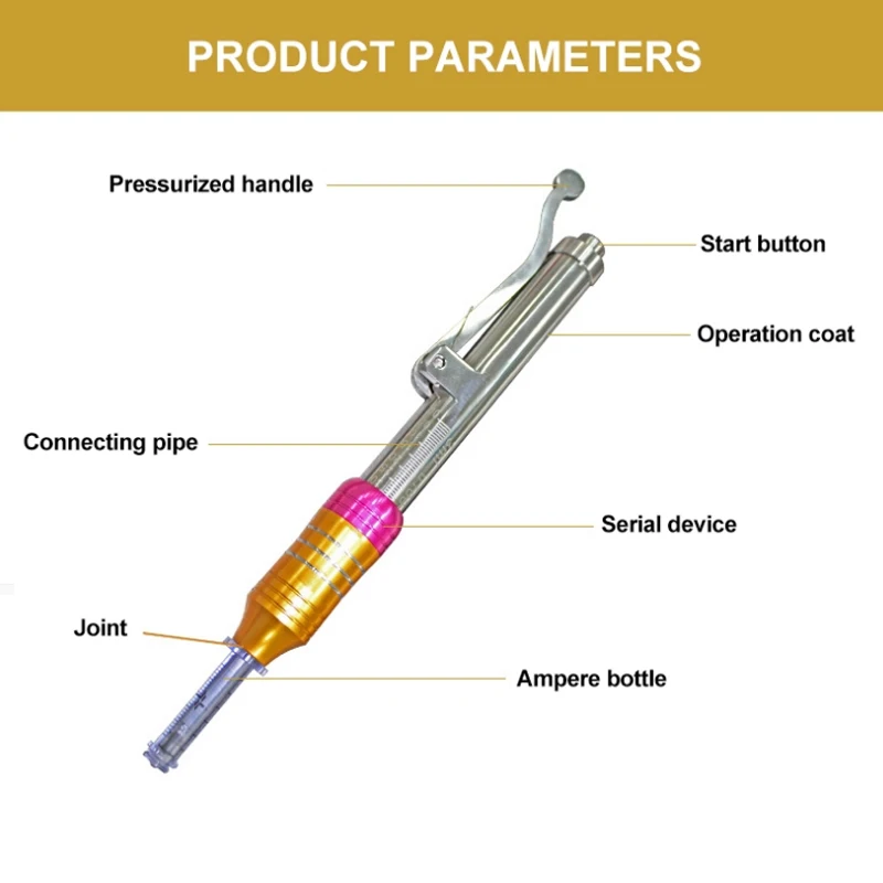 Регулируемая терапия гиалуроновая ручка Гиалуроновая кислота ручка пептид Гиалуроновая кислота ручка для против морщин высокого давления инъекции машина