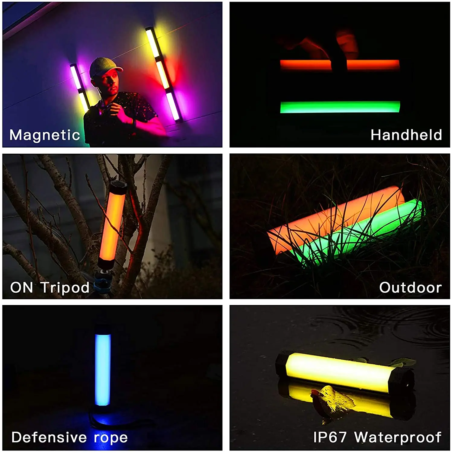 Vara para Tiktok Luz de Vídeo Luxceo Baton Impermeável App Controle Embutido Forte Magnético Led Fotografia Iluminação P200 Rgb Ip67 - Image 5
