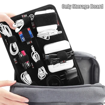 

Headset Charger Cables Mouse Storage Portable Panel Data Cable Earphone Power Supply Bundle Organize Storage Board Accessory