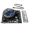 1Set HM55 Computer Motherboard I3 I5 Lga 1156 4G Memory Cooler Fan Atx Desktop Computer Mainboard Game Assembly Accessories Kit ► Photo 2/6