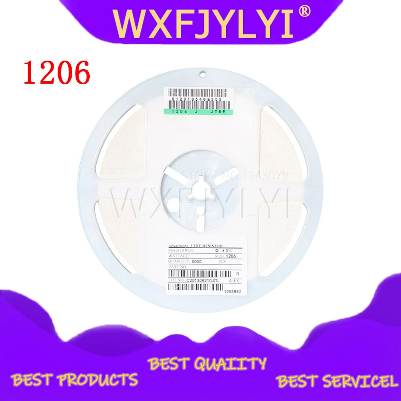 100 шт. 1206 SMD резистор 1% 330 Ом Чип 0 25 Вт 1/4 330R 331 | Электронные компоненты и