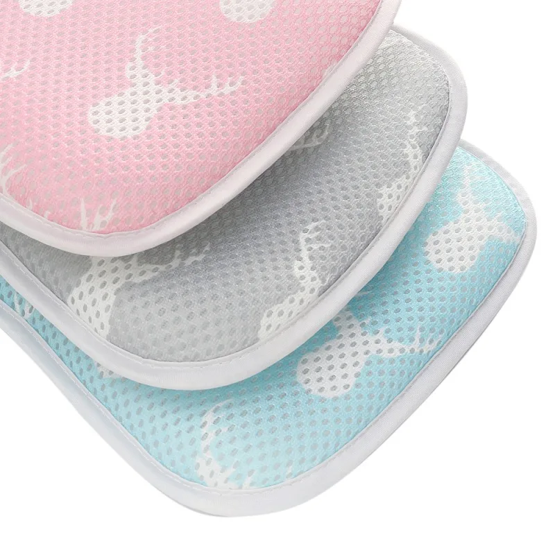 All Season Infant Baby Boys Girls Breathable Washable Anti Flat Head Baby 3D Pillow 3D Mesh Fabric Head Shaping Sleeping Pillow