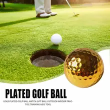 Мяч для гольфа, покрытый маточным подарочным мячом, открытый внутренний тренировочный инструмент, уникальные тренировочные Золотые шарики, Подарочные принадлежности