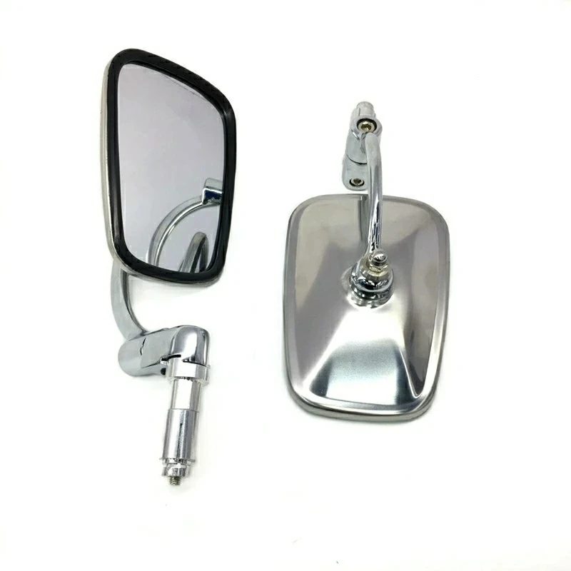 

Motorcycle Chrome Aluminum 7/8" 22mm Handle Bar End Side Rear View Mirrors Offroad Universal Cafe Racer Scooter Offroad Bike