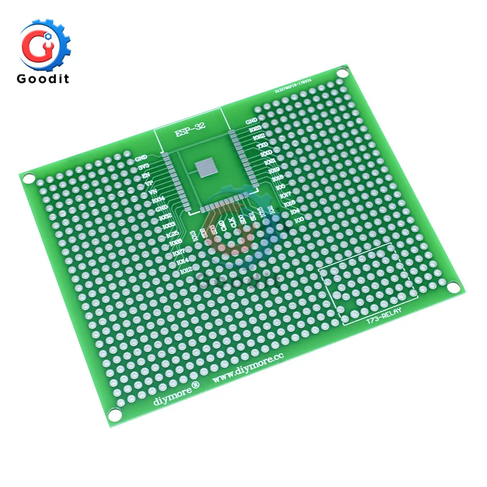 

7X9CM Prototype PCB Board Breadboard For ESP8266 ESP-12E ESP-12F ESP32 ESP-32S Relay 7X9 7*9 cm