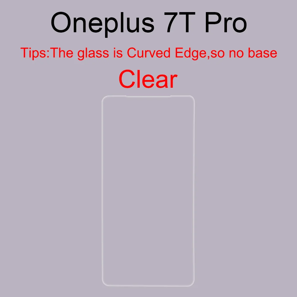 6D закаленное стекло для One Plus Oneplus 7t 7 Pro 6T 6 5T Чехол протектор экрана Oneplus7 пленка стекло для Oneplus 7t 7 Pro 5T 5 6T 6 - Цвет: Clear - 7T Pro