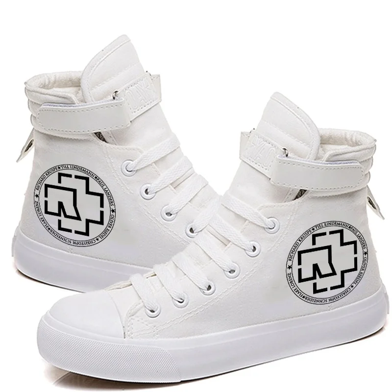Men Casual Shoes Friends TV Show New High Top Shoe for Black Student Breathable Canvas Sneaker Hip Hop Soft Shoes 5