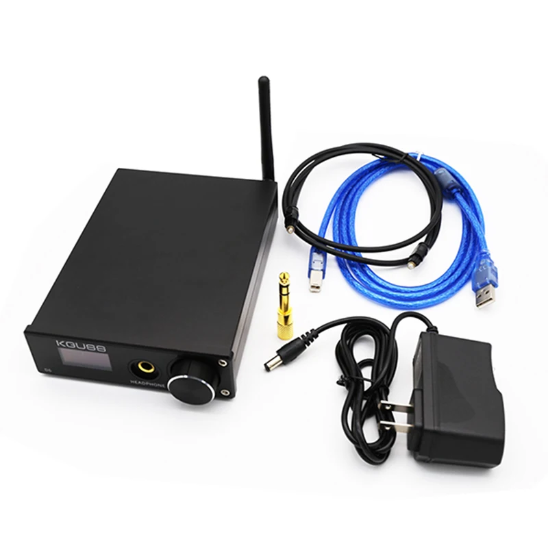 KGUSS D6 2020 New USB DAC XMOS ES9018K2M audio decoder DSD Bluetooth CSR8675 5 0 APT X headphone amplifier