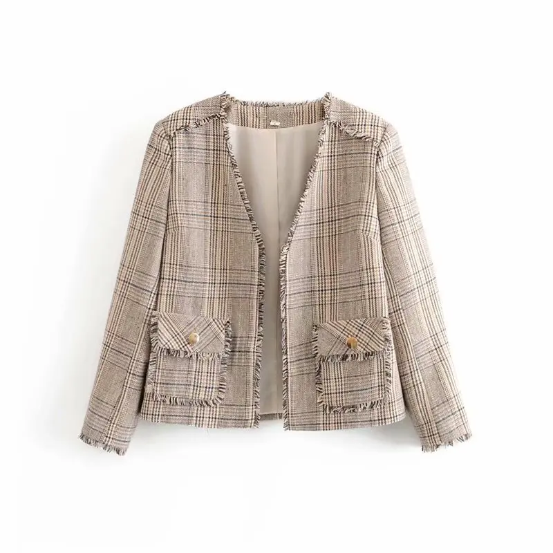 

Europe And America WOMEN'S Dress 2019 Spring And Autumn New Style Graceful Tweed Flash Suit Jacket