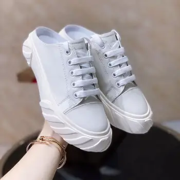 

Spring and Summer 2019 New Personal Slippers Colour Matching Comfortable Half-Slippers Fashionable Women's Shoes Tide
