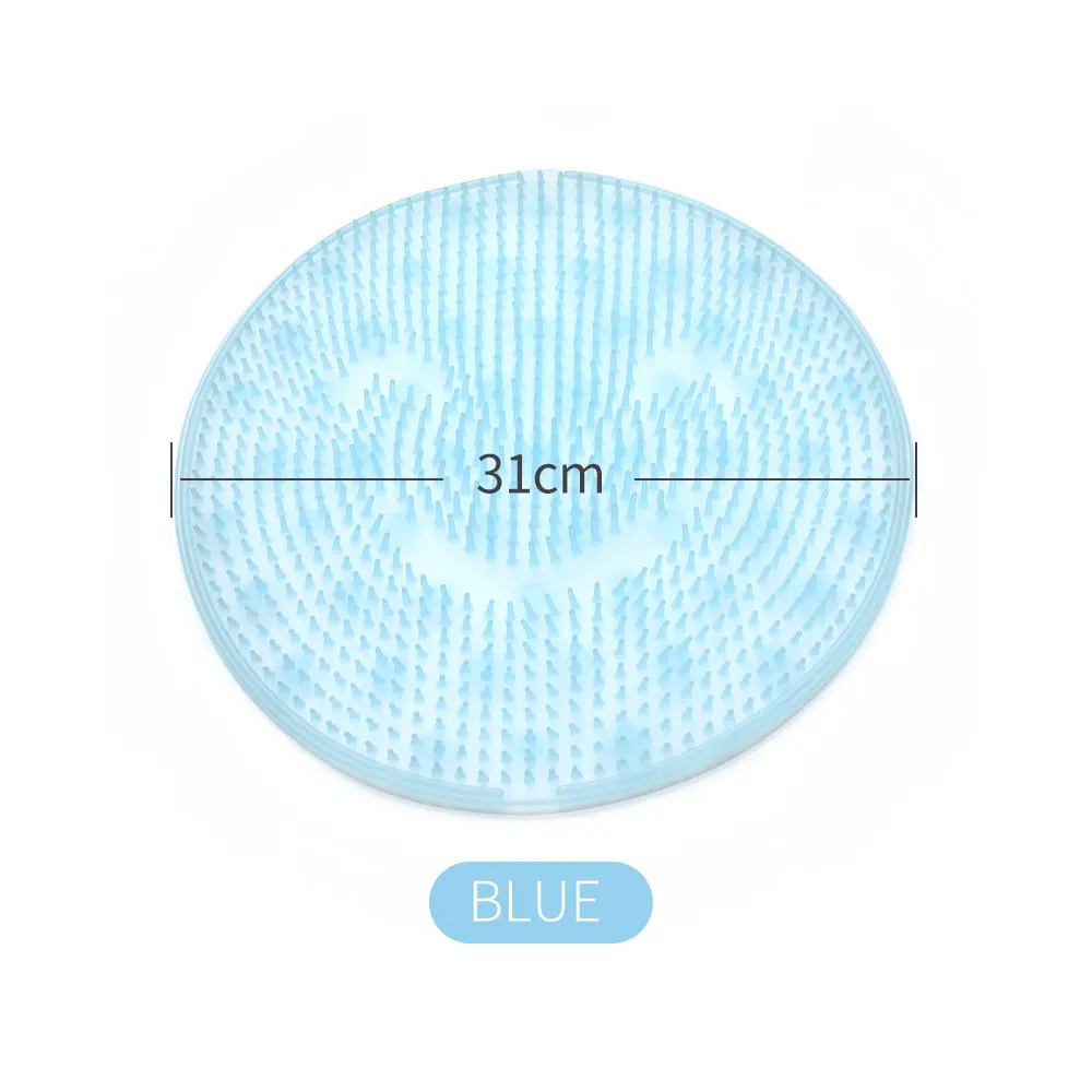 Круглая силиконовая Массажная подушка для ванны, щетка для ленивых, для мытья ног, чистая омертвевшая кожа, для ванной комнаты, артефакт, задняя подушка для душа