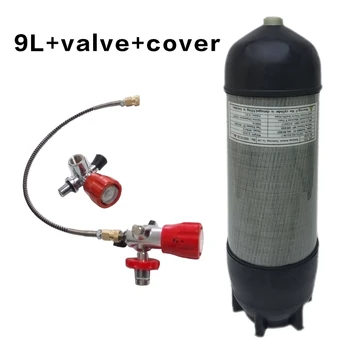 Billig AC1090 Volle Set Рср Luftgewehr Paintball Co2 Tank 9L Condor Airsoft Zylinder Hpa 4500Psi/300Bar/30Mpa Scuba Tank Für Carabina