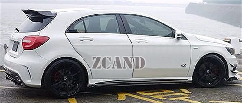 Настоящие Углеродные волокна OE-style боковые юбки подходят для Benz A-CLASS W176 A176 A250 A200 A45 Amg Pakage 1 пара