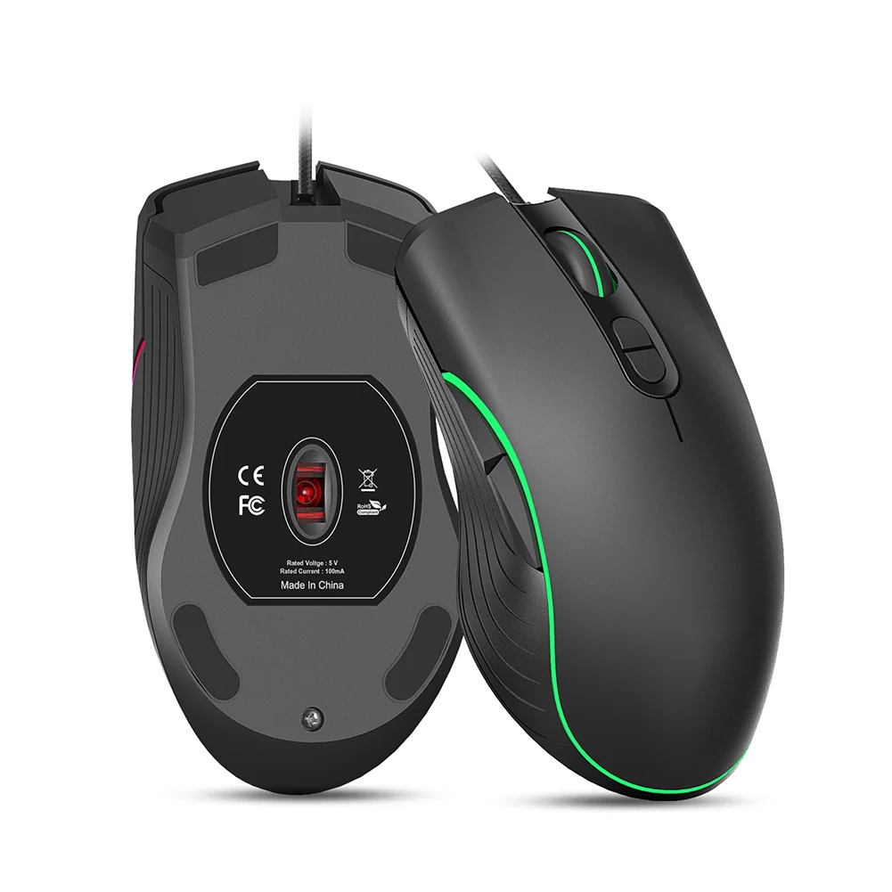RGB gaming mouse A Русский/Английский Gaming Keyboard светодиодный 3-Цвет USB Проводная Цвет Фул дыхание подсветкой Водонепроницаемый компьютер трещины клавиатура 104 клавиш - Цвет: RGB gaming mouse A