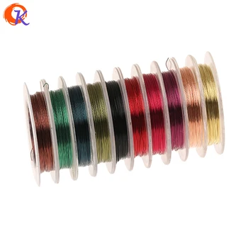 

0.1MM 10Rolls/lot Multicolor/Jewelry Accessories/Hand Made/Copper Wire/DIY Making/Jewelry Findings Components (1roll=10yard)