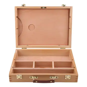 

Multi-functional Wooden Artist Easel Drawing Painting Portable Storage Box for pastels charcoal pencils pens pigment