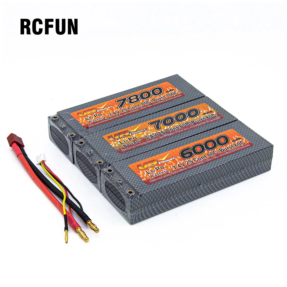 

VB POWER 7.4V 2S CONT 5200Mah NI-MH Rechargeable Battery Pack 6x(5200-7800MAH) Super Power Remote Control Car Nickel Metal Hydri