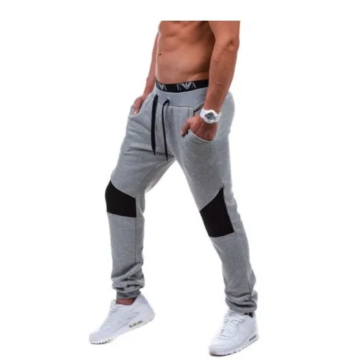 light gray Мужские модные брюки, повседневные Модные брюки высокого качества, Размеры M-XXL - Цвет: light gray