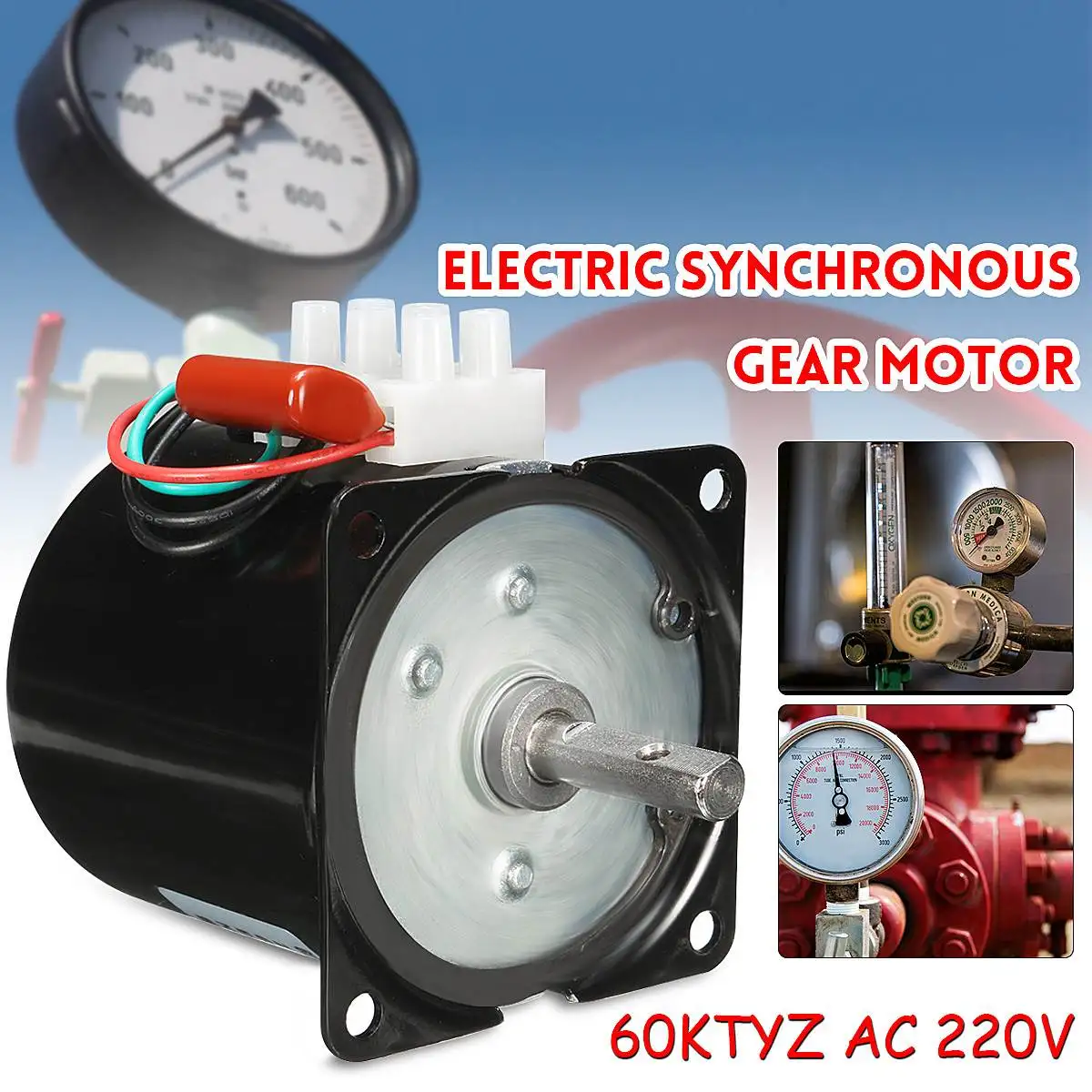 

AC 220V 60KTYZ 14W High Torque 50Hz 60KTYZ Synchronous Gear Electric Motor Replacement 220V 60r/min