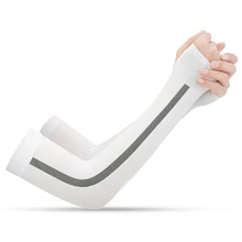 Рукава для бега ледяная ткань дышащая УФ-защита фитнес Баскетбол налокотник Спорт Велоспорт уличные нарукавники