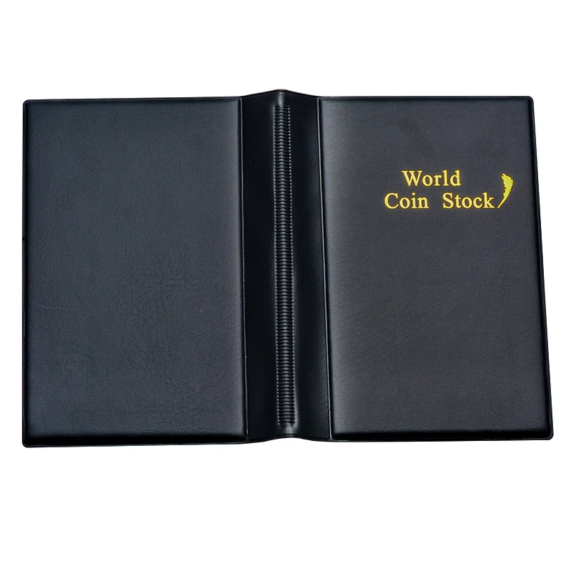 120 Pieces Coins Storage Book Commemorative Coin Collection Album Holders Collection Volume Folder Hold Multi-Color Empty Coin