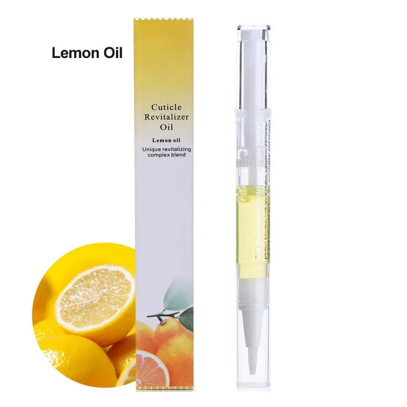 Lemon 5 мл, питательная масляная ручка для ногтей, ручка для лечения Ногтей, 15 ароматов кутикулы, восстанавливающее масло, предотвращающее появление Agnail, Гель-лак для ногтей, питательная ручка для кожи - Цвет: Lemon