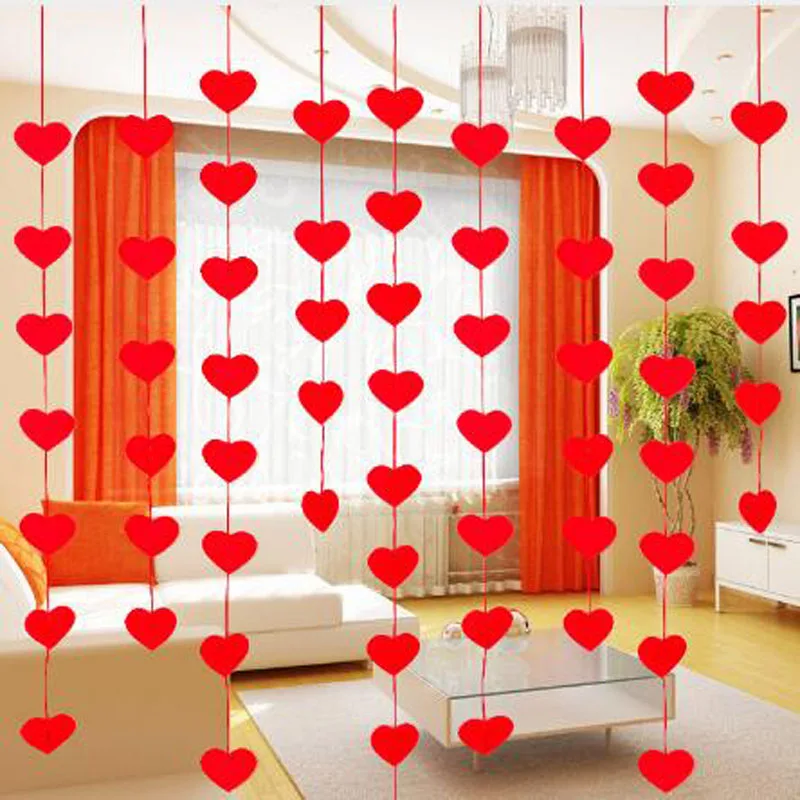 2 шт Любовь баннеры &quotСердечко&quot Non сплетенная ткань флаги номер свадьба брак