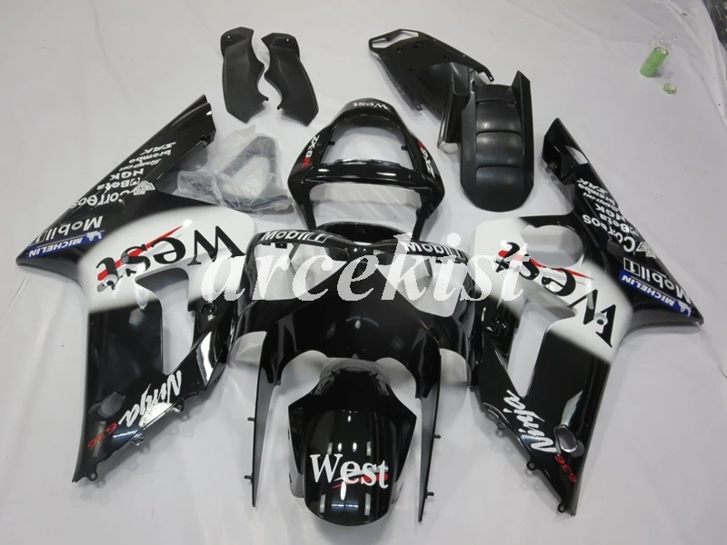 

New ABS Motorcycle Fairings Kit Fit for kawasaki Ninja ZX6R 636 2003 2004 6R 03 04 ZX-6R body set Custom WEST