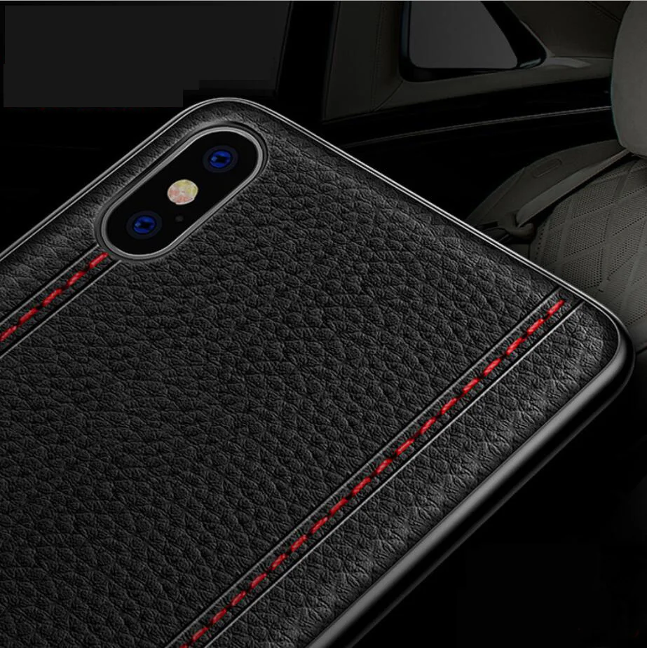 Тонкий мягкий чехол для iPhone 11 11 pro max 7 8 Plus, чехол из натуральной кожи, цветной чехол для iPhone X Xs 6 6s plus 11 Pro Max XR