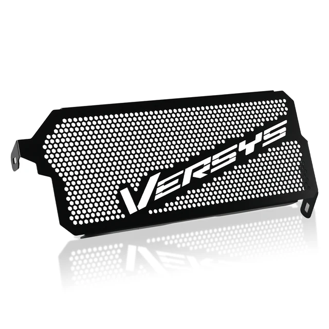 Motorcycle CNC Radiator Guard Protector Grille Grill Cover For Kawasaki Versys 650 VERSYS650 2015 2016 2017 2018 2019 2020 2021 Black