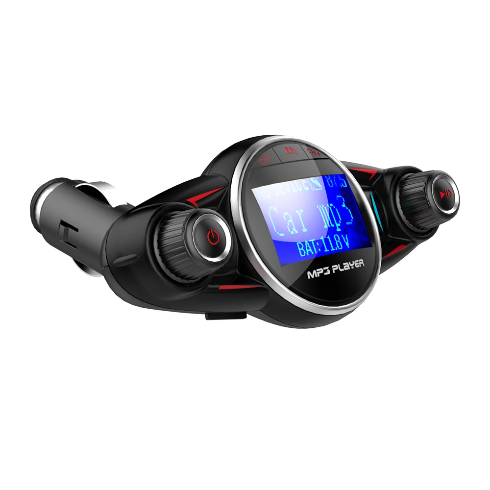 Автомобильный MP3-плеер Bluetooth 4,0 fm-передатчик аудио беспроводной автомобильный комплект поддержка 2.1A зарядка 2USB светодиодный дисплей AUX аудио вход выход