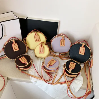

Mini Small Round bag 2020 Fashion New Quality PU Leather Crossbody Women Handbag Purse Ins Chic Female Shoulder Messenger Bags