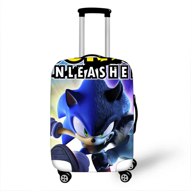 Эластичный Защитный чехол для багажа от Mario Sonic, 18-32 дюйма, чехол на колесиках, защитный чехол для пыли, аксессуары для путешествий с героями мультфильмов - Цвет: as pictures