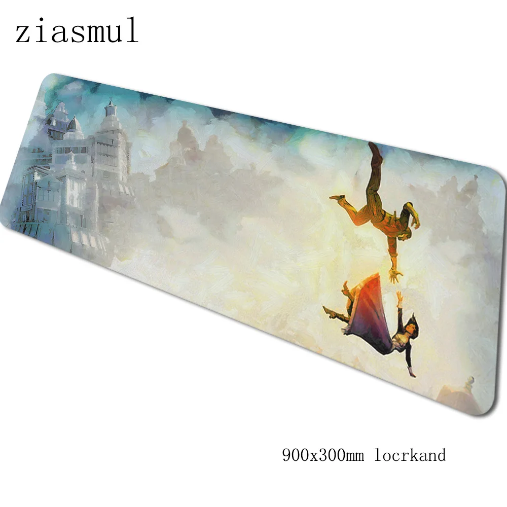 Bioshock padmouse 900x300x3 мм игровой коврик для мыши 3d большой коврик для мыши геймер компьютерный стол Хэллоуин подарок коврик notbook мышь pc - Цвет: Size 900x300x3mm
