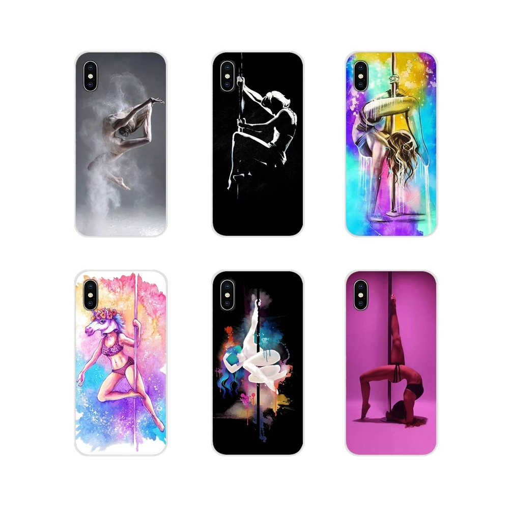 

Transparent TPU Cases Covers Hybrid Pole dance Fitness For Apple iPhone X XR XS 11Pro MAX 4S 5S 5C SE 6S 7 8 Plus ipod touch 5 6