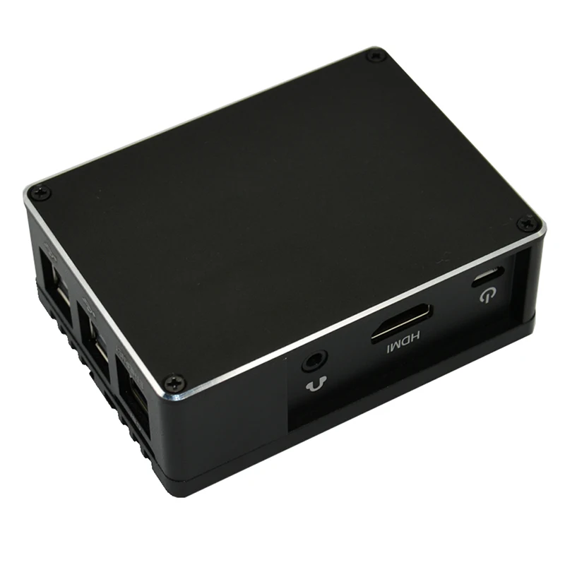 Алюминиевый чехол корпус с вентилятором радиатор для Raspberry PI 3B+/3B ASUS Tinker S - Цвет: Case only