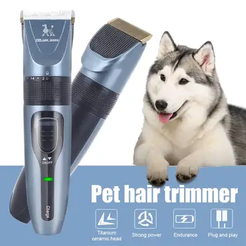 

Pet Hair Trimmer Dog Hair Clipper Fast Security Stainless Steel White USB Charging Trim Pets Cat