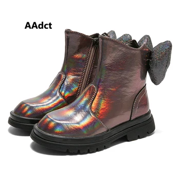 

AAdct 2020 autumn princess girls boots new fashion soft little kids boots for girls Brand bow children shoes high-quality