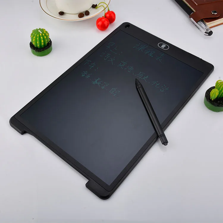 Mini Magnetic Blackboard Board 12 Inch Electronic Chalkboard for Kids LCD Writing Notebook Flipchart Drawing Flip Chart Tablet