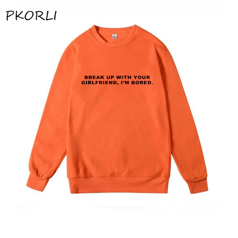 Оранжевый Ариана Толстовка "Гранде" Женская Kpop Ariana Grande Merch расстается с вашей подругой Crewneck свитер осень зима Одежда - Цвет: Оранжевый