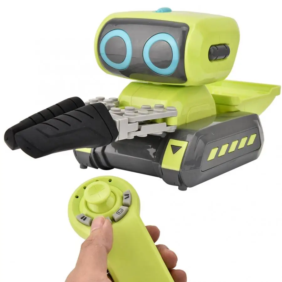 

Multi-function Cute Robot Toy Remote Control Gripping Crawler Construction Truck Interactive Robot Toy for Children Gift